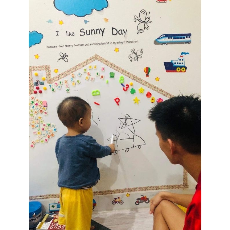 Bảng Từ Dán Tường Đa Năng Cho Bé