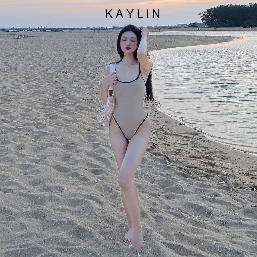 Bộ Bodysuit hai dây phối viền thỏa sức đi biển cùng party KAYLIN - N2039