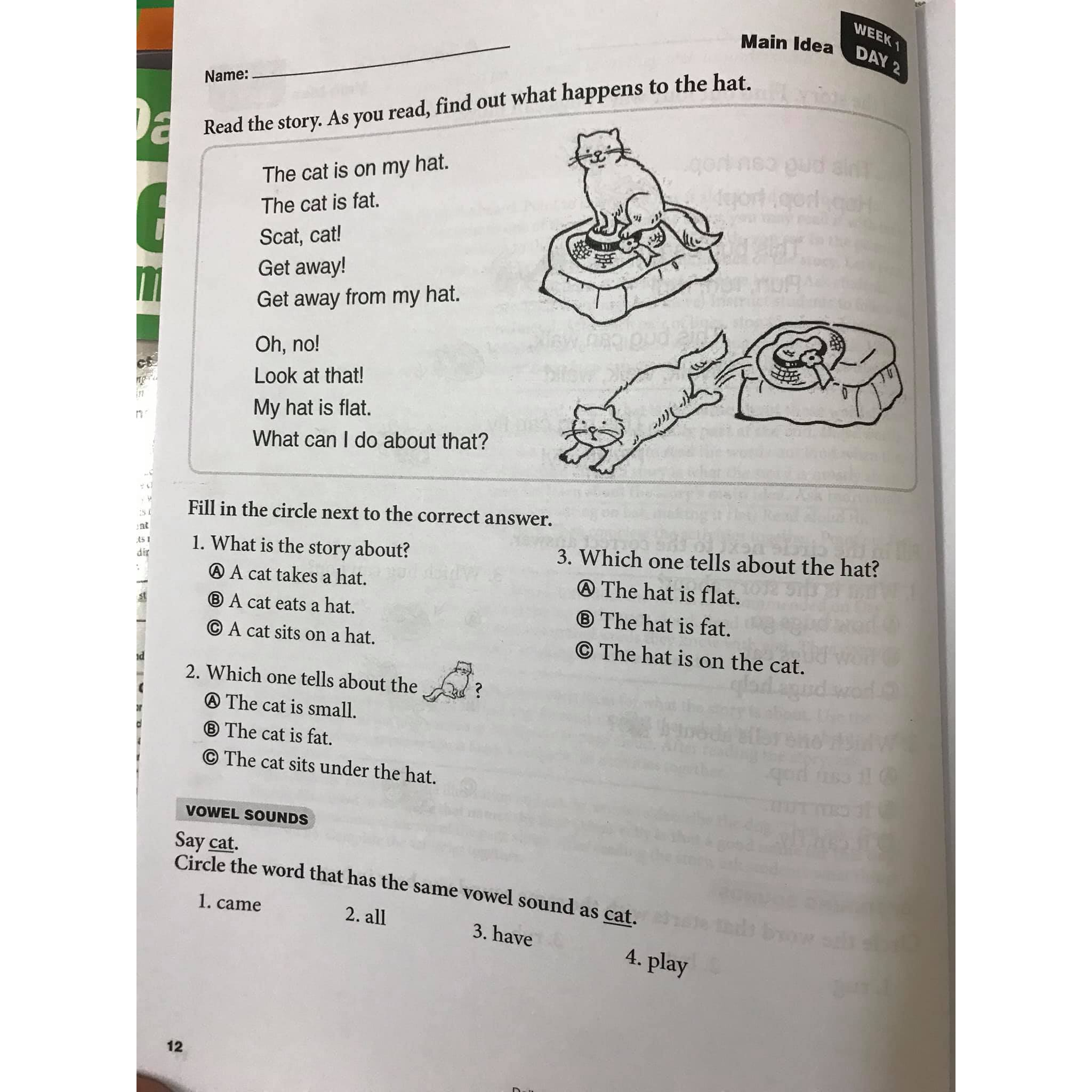 DAILY READING COMPREHENSION full 8q