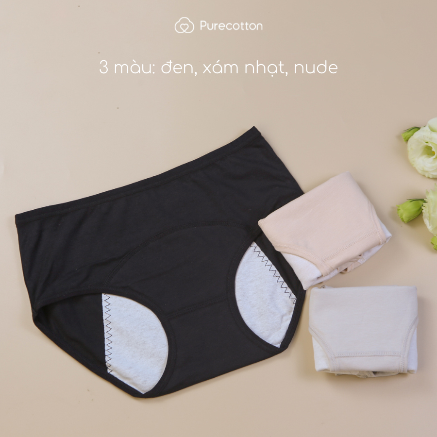 Quần lót chống tràn nguyệt san BIGSIZE Purecotton chất liệu cotton cao cấp PC085