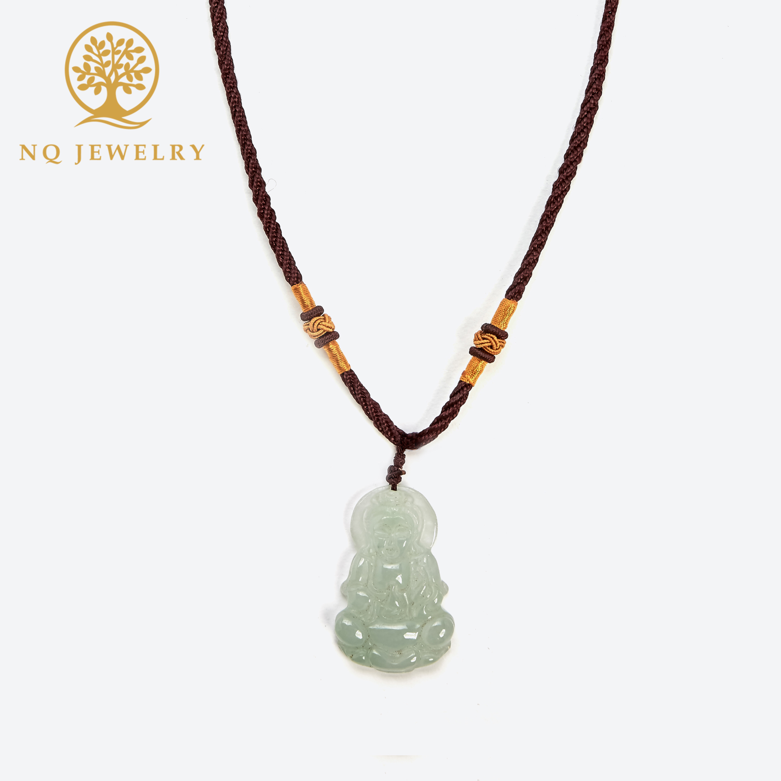 Mặt dây chuyền Phật Bà đá Jadeite A - NQ JEWELRY
