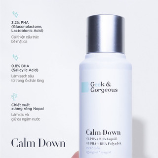 Calm down geek gorgeous - tẩy da chết hoá học cho da nhạy cảm