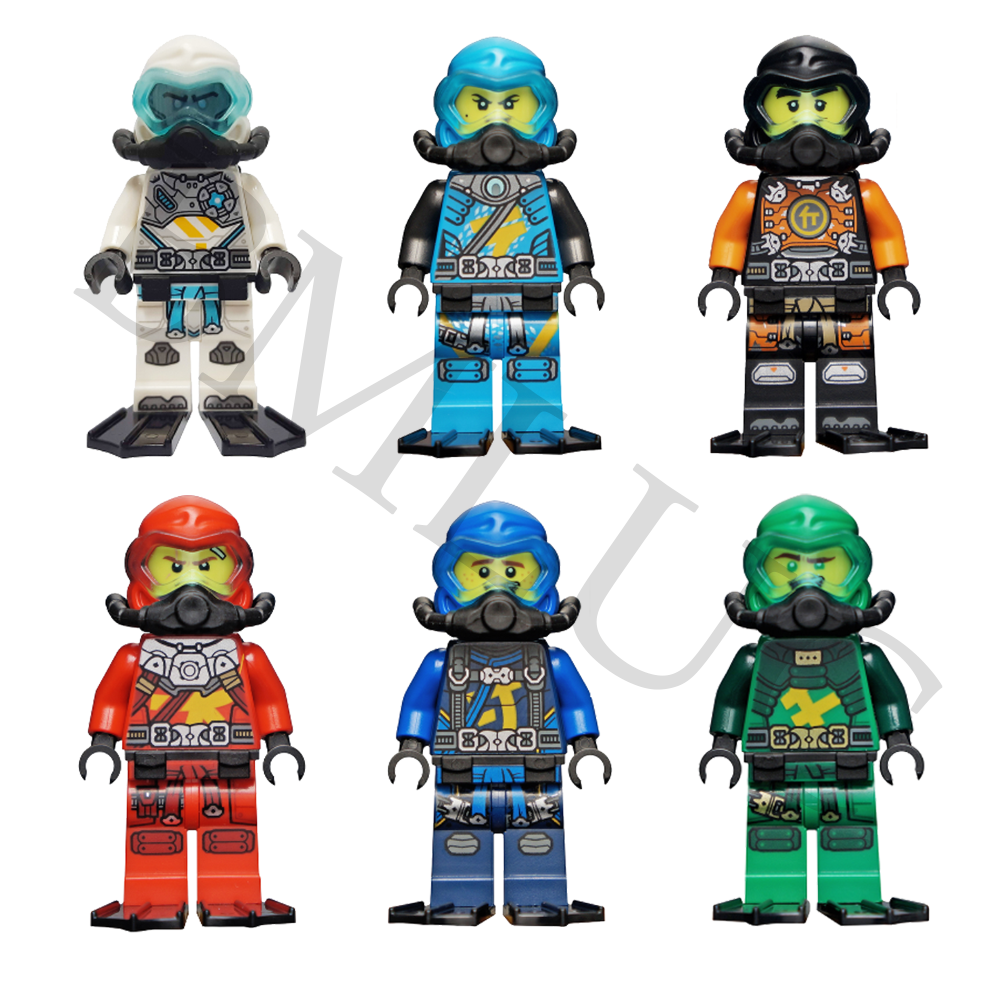 Lắp ráp minifigures ninjago ss14 scuba thợ lặn hàng non siêu đẹp.