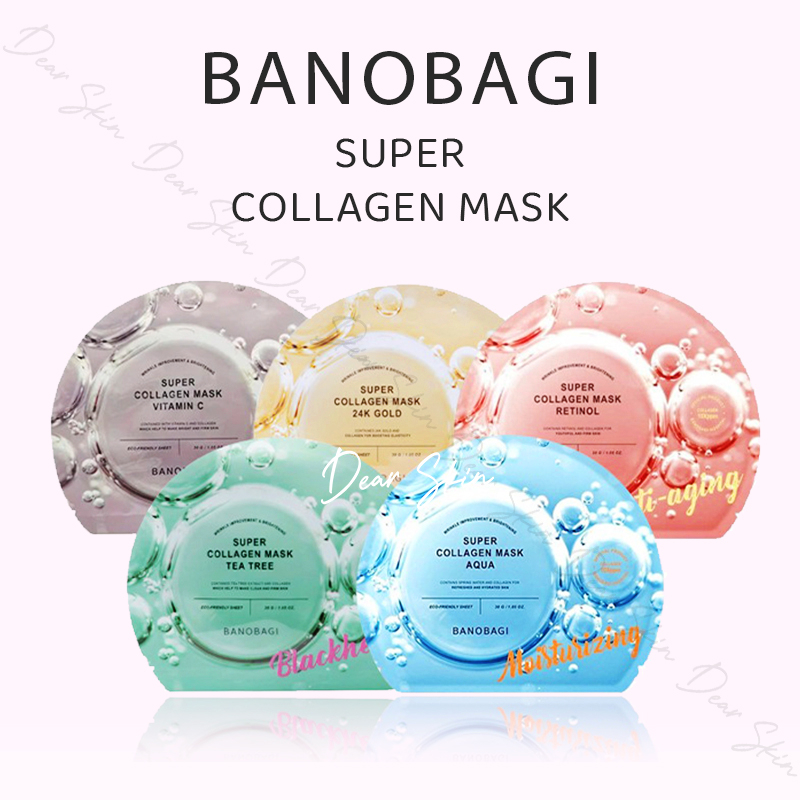 [Chính hãng] Mặt Nạ BANOBAGI Dưỡng Ẩm Trắng Da Stem Cell Vitamin Super Collagen Mask