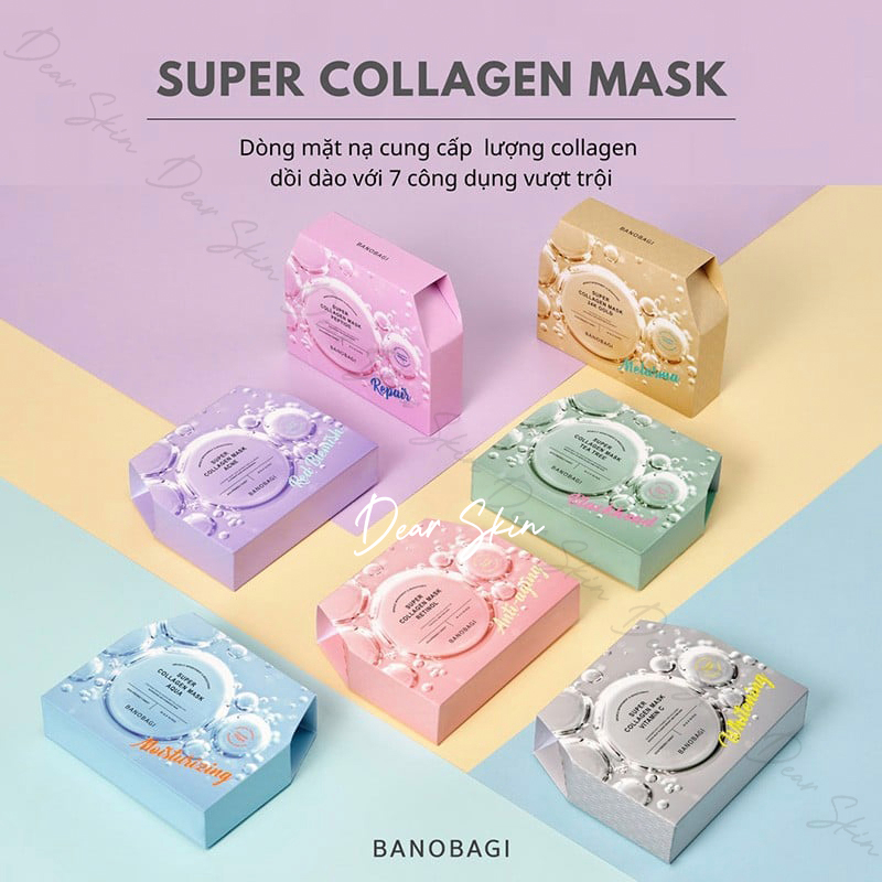 [Chính hãng] Mặt Nạ BANOBAGI Dưỡng Ẩm Trắng Da Stem Cell Vitamin Super Collagen Mask