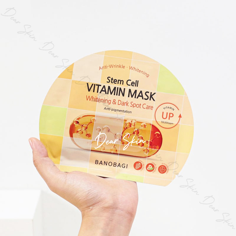 [Chính hãng] Mặt Nạ BANOBAGI Dưỡng Ẩm Trắng Da Stem Cell Vitamin Super Collagen Mask