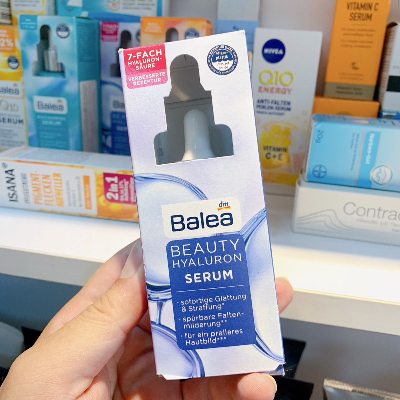 Serum Balea Beauty Effect 7 Fach Hyaluron Siêu cấp ẩm cấp nước cho da - 30ml - Hàng nội địa Đức