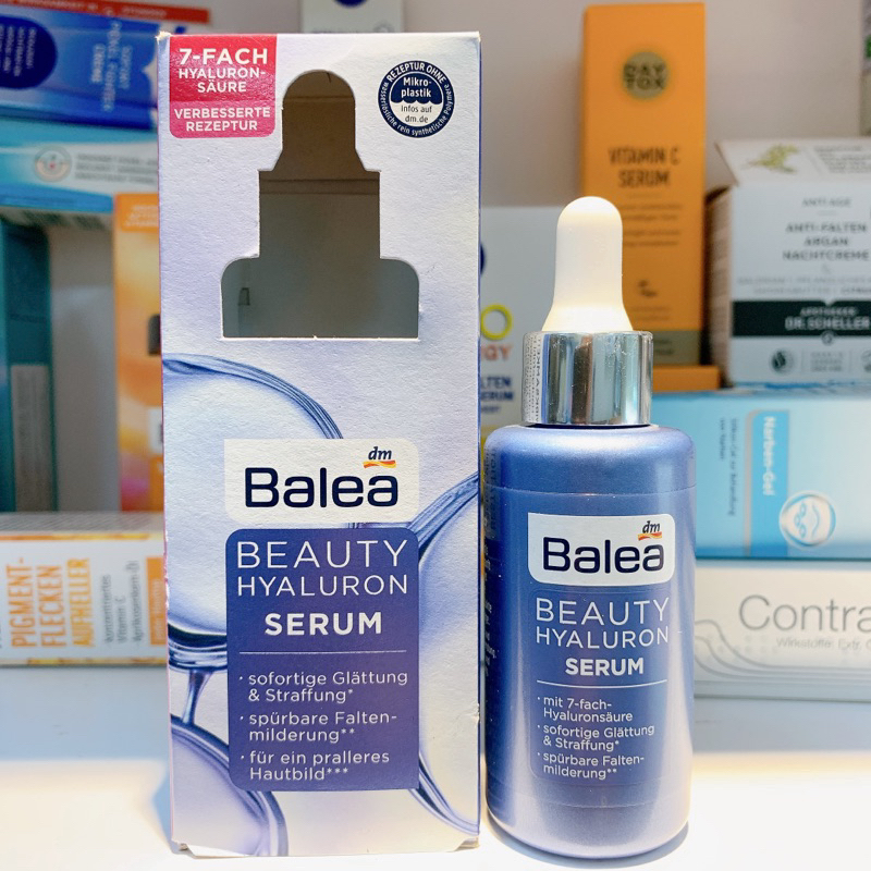 Serum Balea Beauty Effect 7 Fach Hyaluron Siêu cấp ẩm cấp nước cho da - 30ml - Hàng nội địa Đức