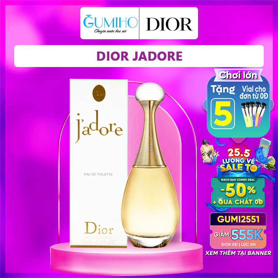 Nước hoa nữ Dior Jadore - Hương thơm Quý phái, Nữ tính, Sang trọng - Gumiho Perfume