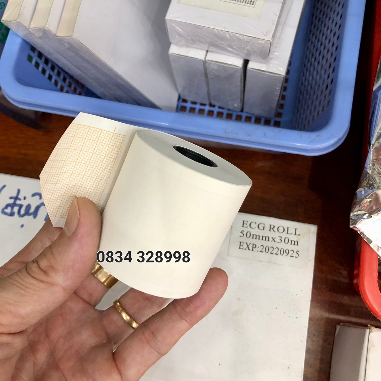 Giấy điện tim 50mmx30m