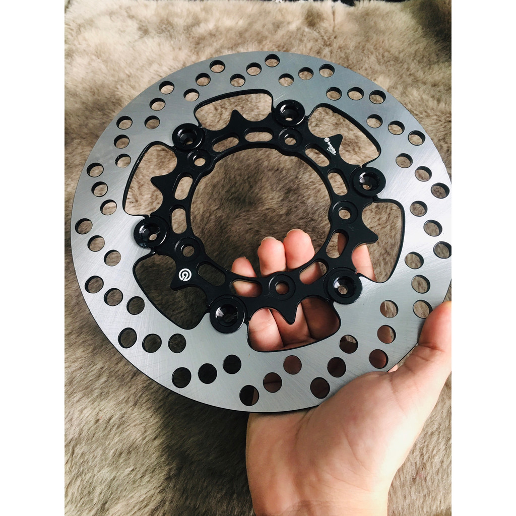 Đĩa rembo 5 lỗ bắt ốc gắn cho vario150 size đĩa 220mm lòng đen khoen đen