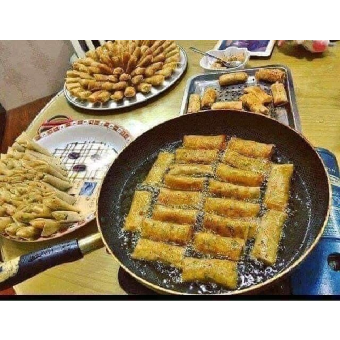 Set 100 vỏ bò bía cuốn nem