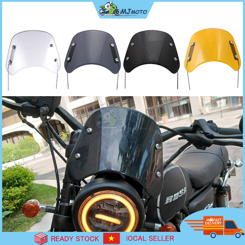 Bộ kính chắn gió lắp gáo đèn GD110 En150 YB125 mô tô 5-7inch