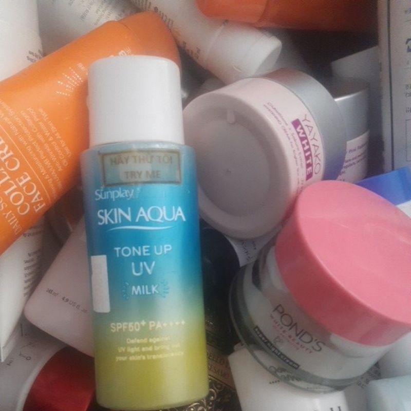 CHỐNG NẮNG NÂNG TONE SKIN AQUA 50G UV MILK SPF50+PA++++ MỌI LOẠI DA CÒN TẦM HƠN 50%
