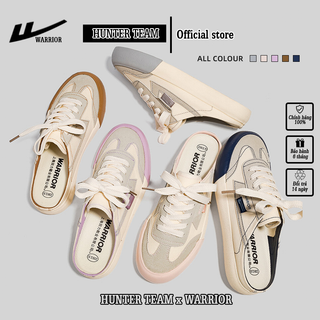  Giày sục nữ thể thao chính hãng Warrior độn đế 3cm phong cách trẻ trung - 4 màu - W019KEM 