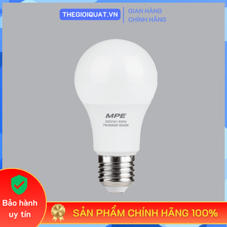 Bóng đèn bulb led mpe lbd-7t/v công suất 7w, ánh sáng trắng & vàng - hàng chính hãng