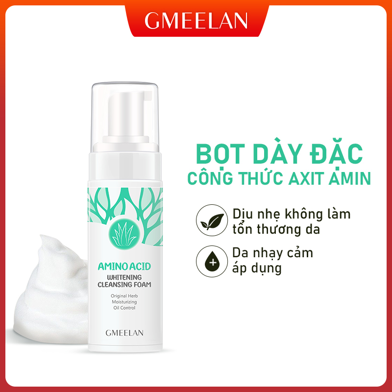 Sữa rửa mặt axit amin GMEELAN dịu nhẹ dưỡng ẩm dành cho da khô và da dầu Da nhạy cảm có sẵn 150ML