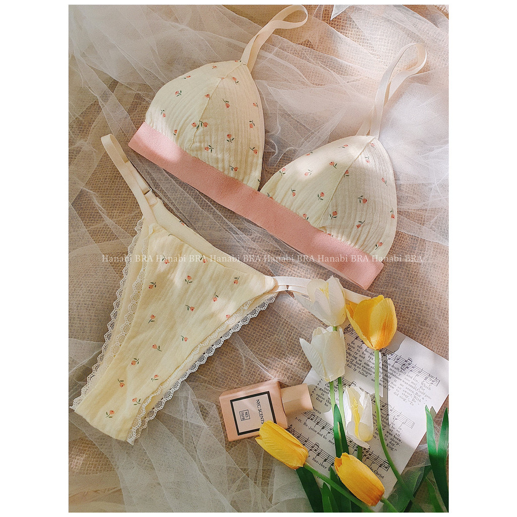 Nuna Bra - hàng nội y cao cấp - mặc đi biển đi chơi. May từ vải muslin được làm từ 100% sợi tự nhiên