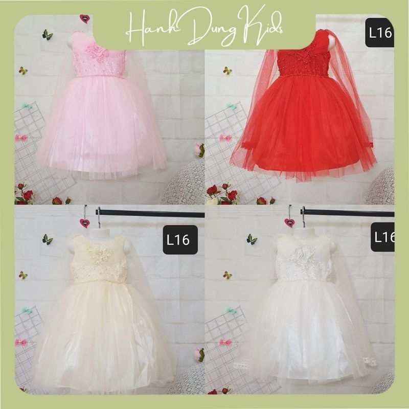 Váy công chúa khăn choàng điệu đà, có big size