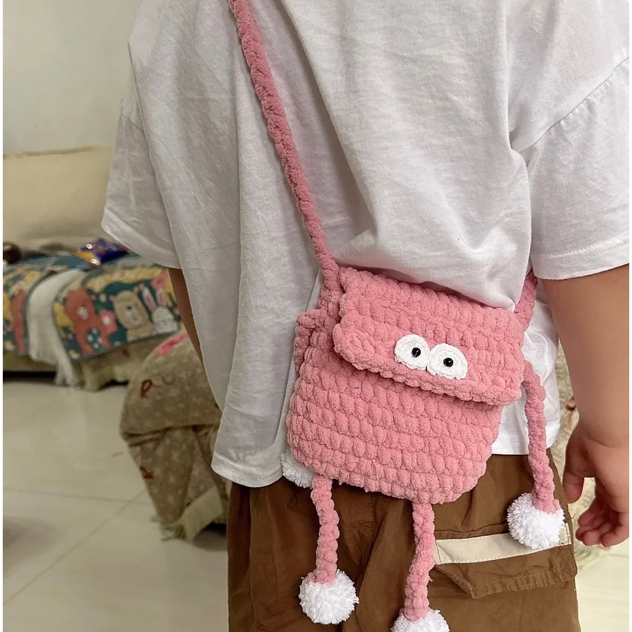 TÚI CON BỌ LEN NHUNG ĐŨA