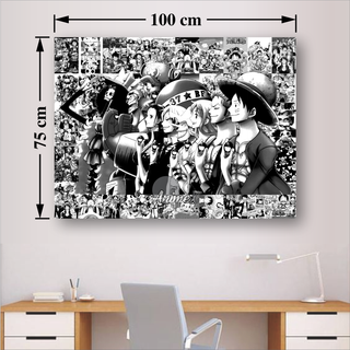 Set hình dán anime Onepiece combo tấm dán tường manga decal có keo trang trí bàn học truyện tranh manga wall AnimeX