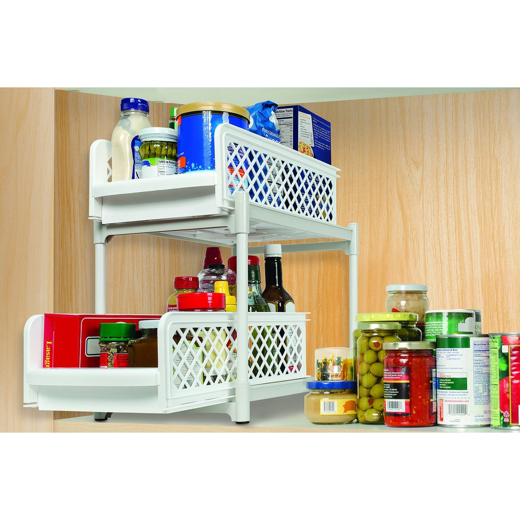 kệ trượt 2 tầng nhà bếp TS3632