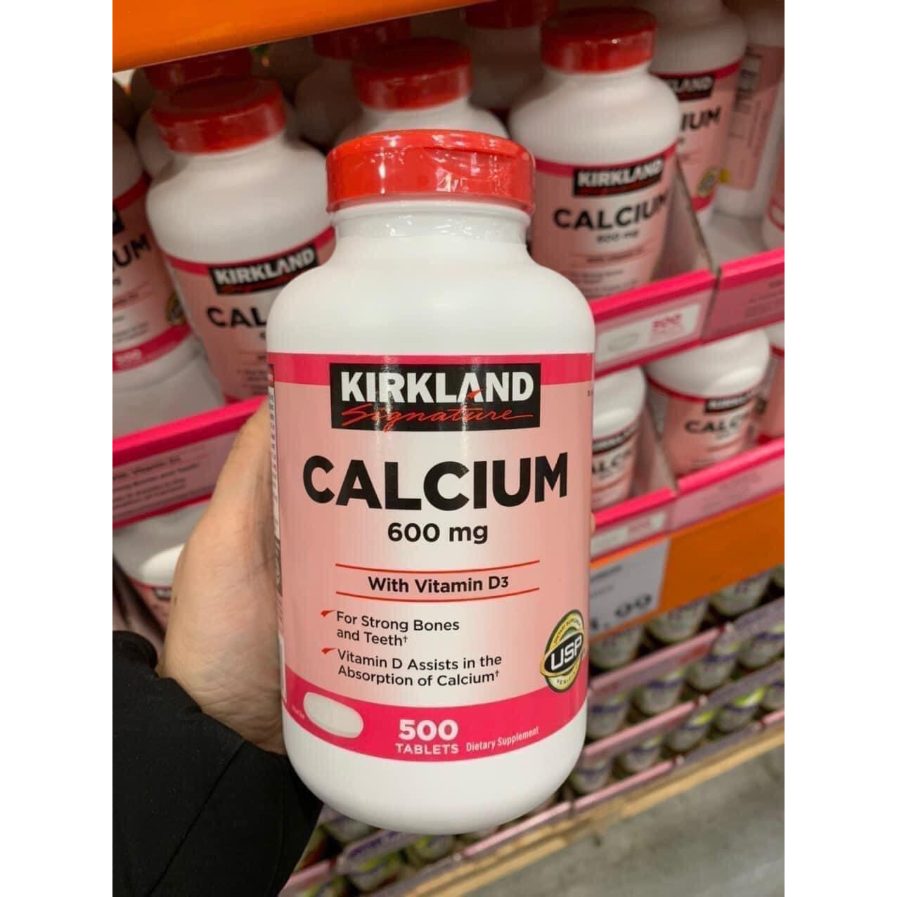 Kirkland Calcium 600mg With Vitamin D3 (500 viên)