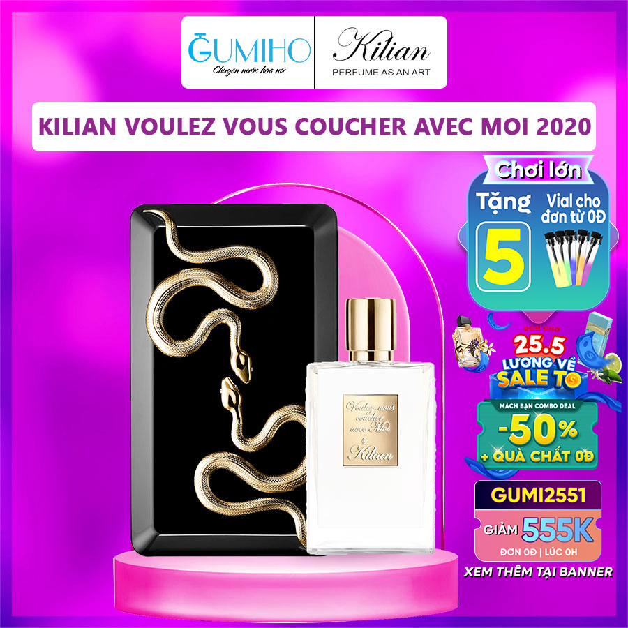 Nước hoa nữ Kilian rắn đen Voulez Vous Coucher Avec Moi 2020 Đêm nay mình bên nhau anh nhé - Gumiho Perfume