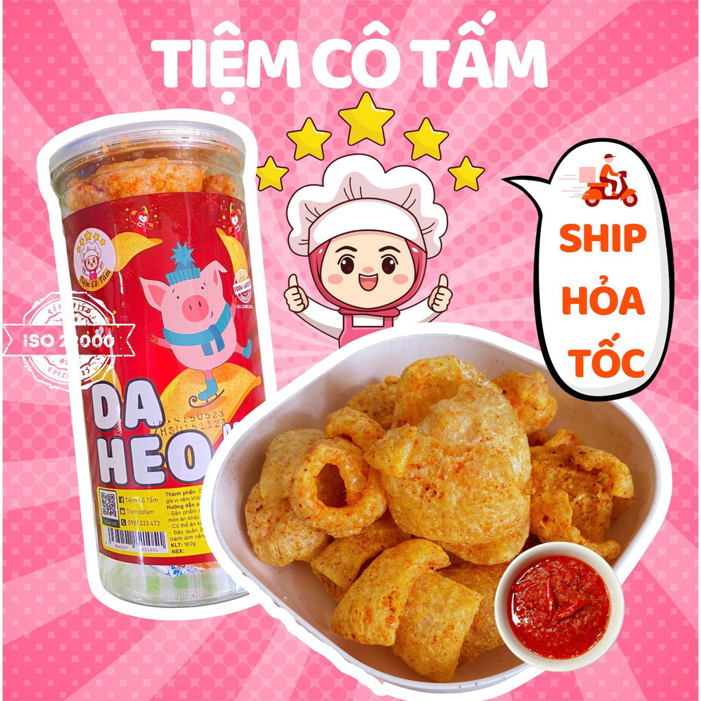 Da heo muối ớt 160g Đồ ăn vặt Hà Nội - Tiệm Cô Tấm