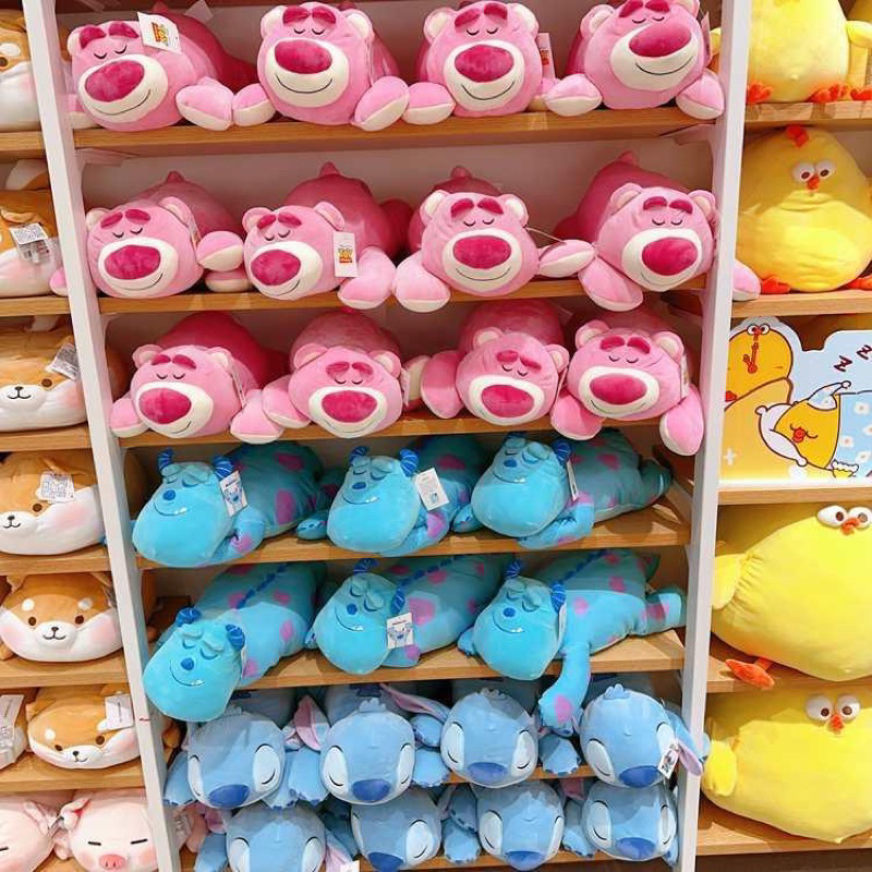 Gấu Dâu Lotso, Stitch, Sulley phiên bản dáng nằm siêu dễ thương