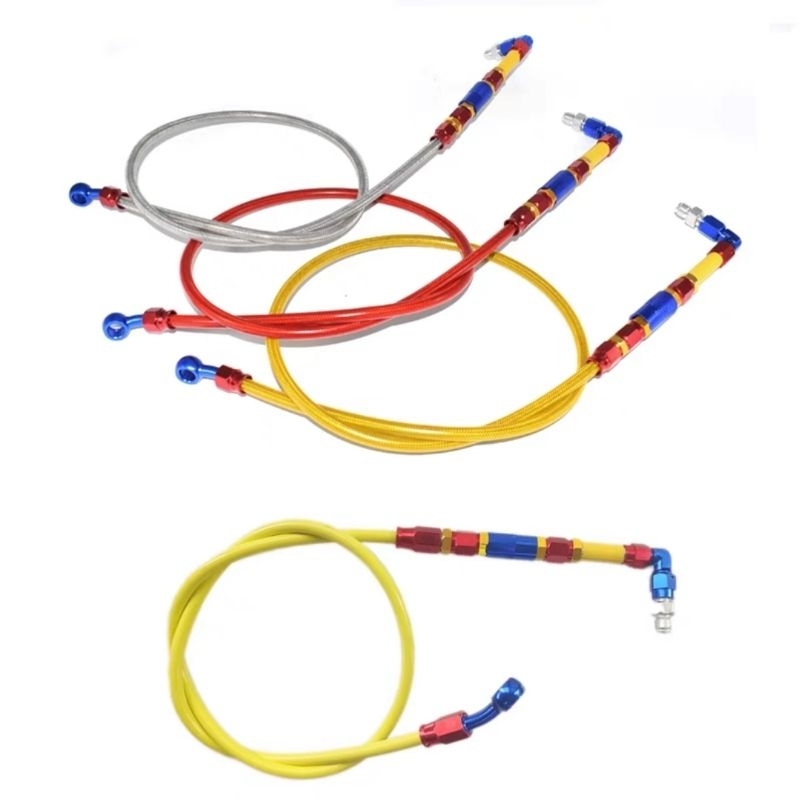 Dây dầu độ trước sau nhôm cnc 90° cho xe điện  xe máy