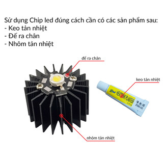 Chip led 5W trắng 6000-6500K
