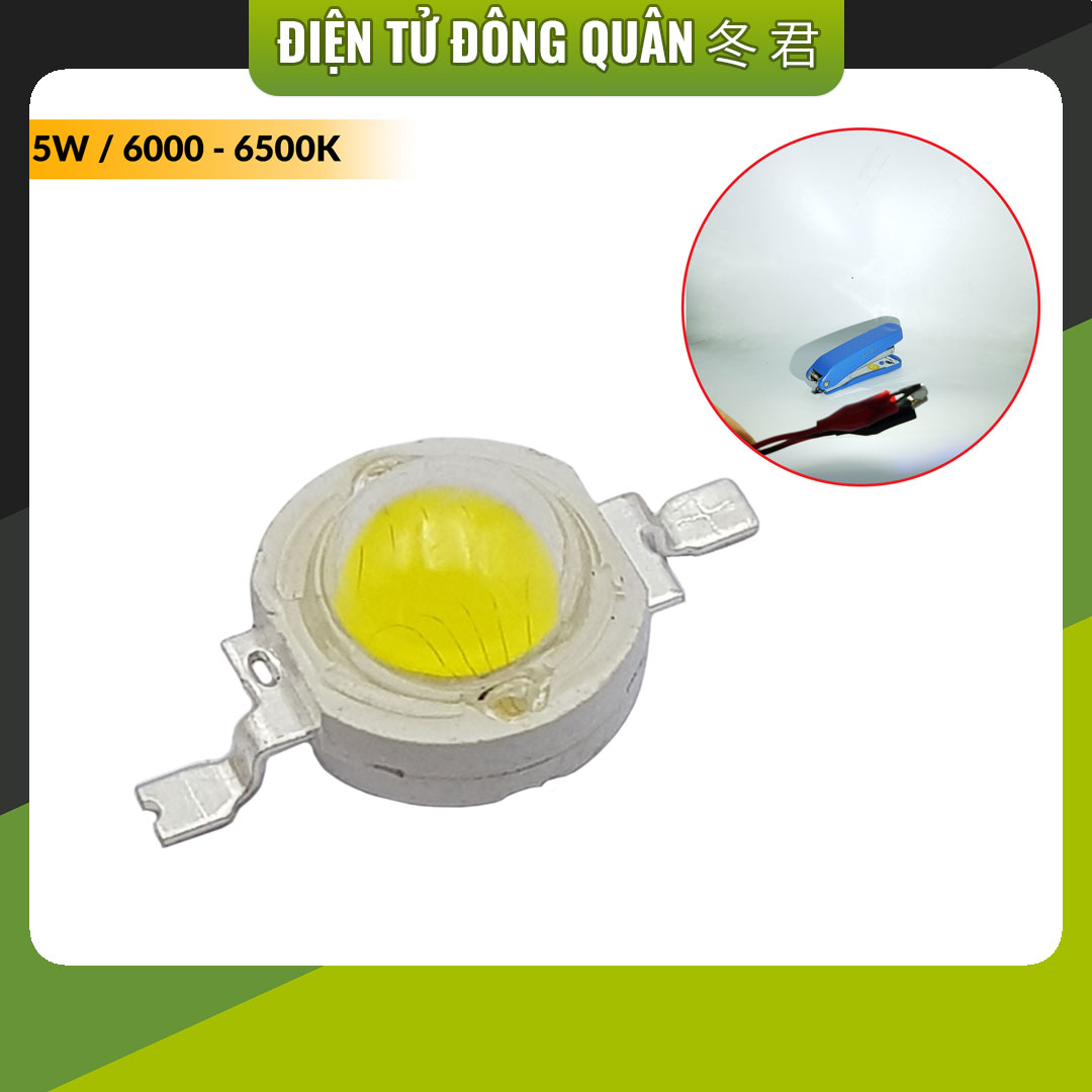 [HCM]  Chip led 5W trắng 6000-6500K