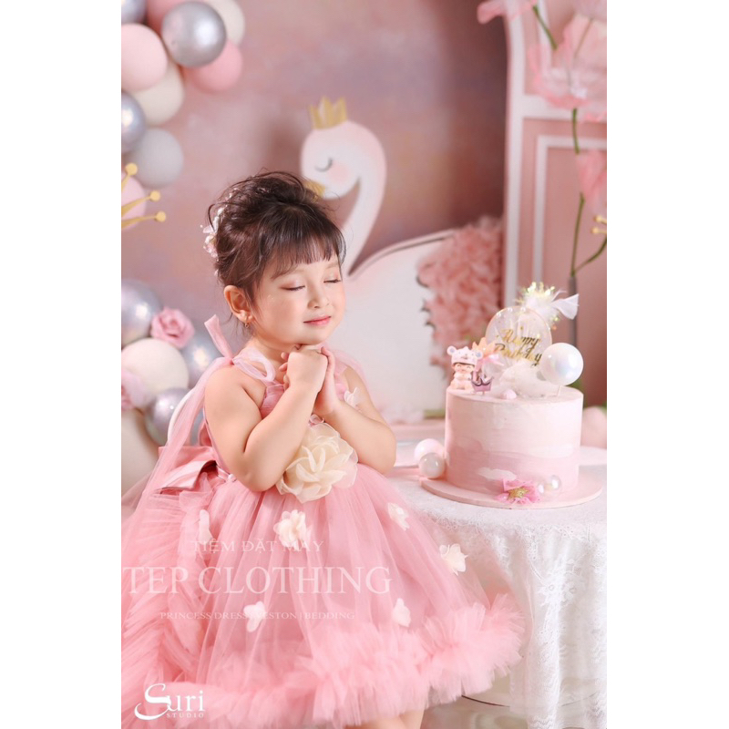 𝐑𝐈𝐓𝐀𝐑𝐀 Đầm Công Chúa Thiết Kế Cho Bé Gái By Tep Clothing- Hình Thật