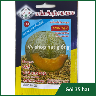 Hạt giống dưa lưới sọc ruột cam Thái Lan gói 35 hạt