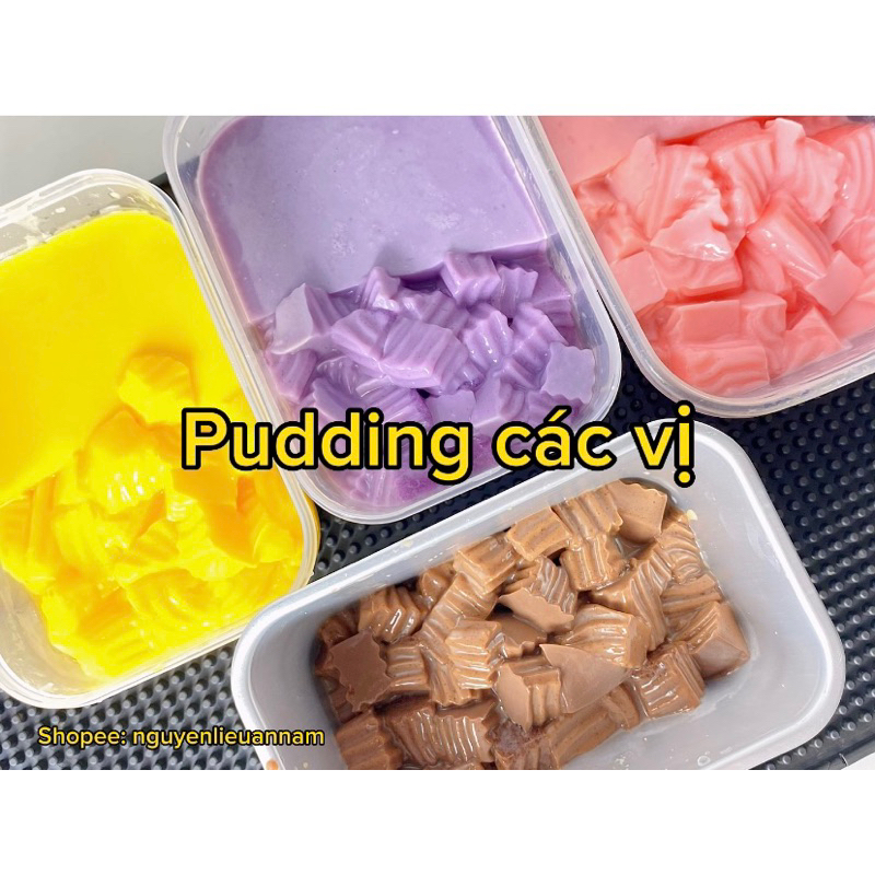 Bột Pudding BKB các vị túi 1kg nấu thạch pudding mềm mịn, thơm ngon