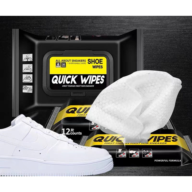 Khăn Giấy Lau Giày Thể Thao Trắng Siêu Tốc -Gói 12 Miếng
