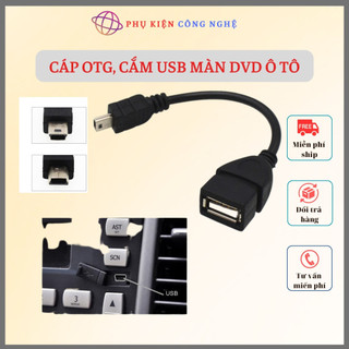 Cáp otg usb to mini usb, cáp đầu vuông