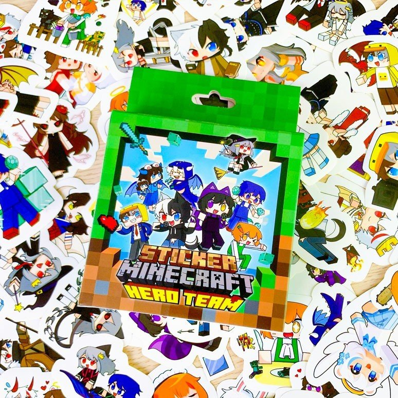 Sticker Hero Team Mine.craft, hình dán hero team mine.craft