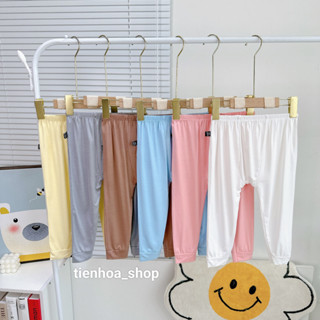 Minwoo Baby [Bé 10-21kg] Quần Dài Thun Lạnh Đắp Đũng 2 bên Mặc Tả (ĐƯỢC CHỌN MÀU) Mềm Mịn Mát Cho Bé Trai, Bé Gái