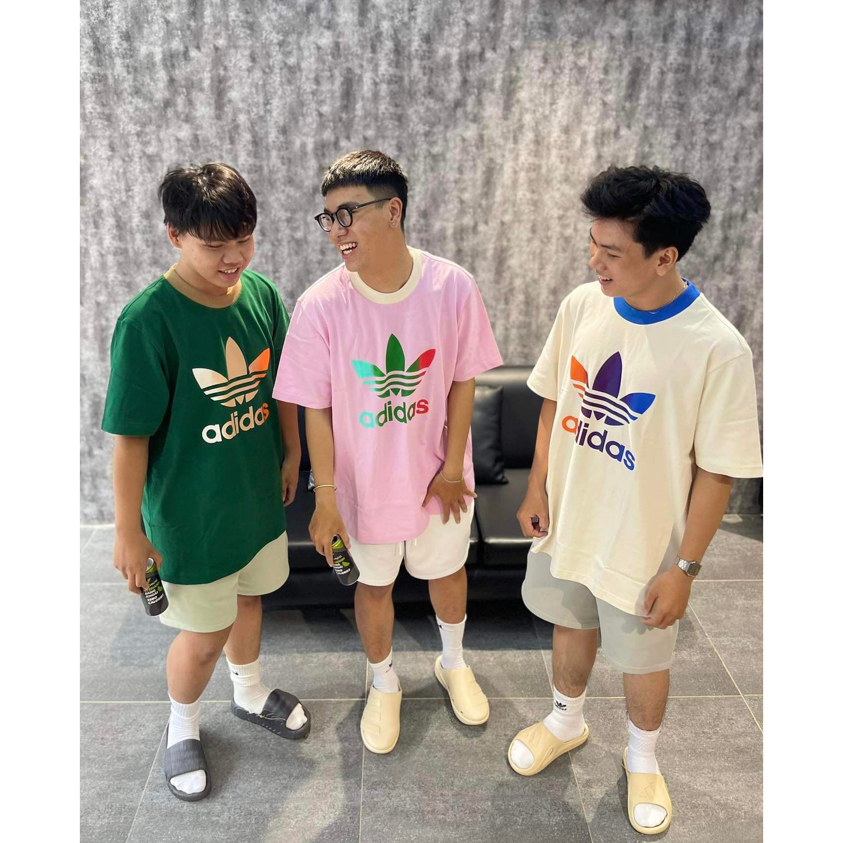 Áo Thun Chính Hãng Adidas ADICOLOR 70S PREMIUM TREFOIL TEE Shop Xám Store