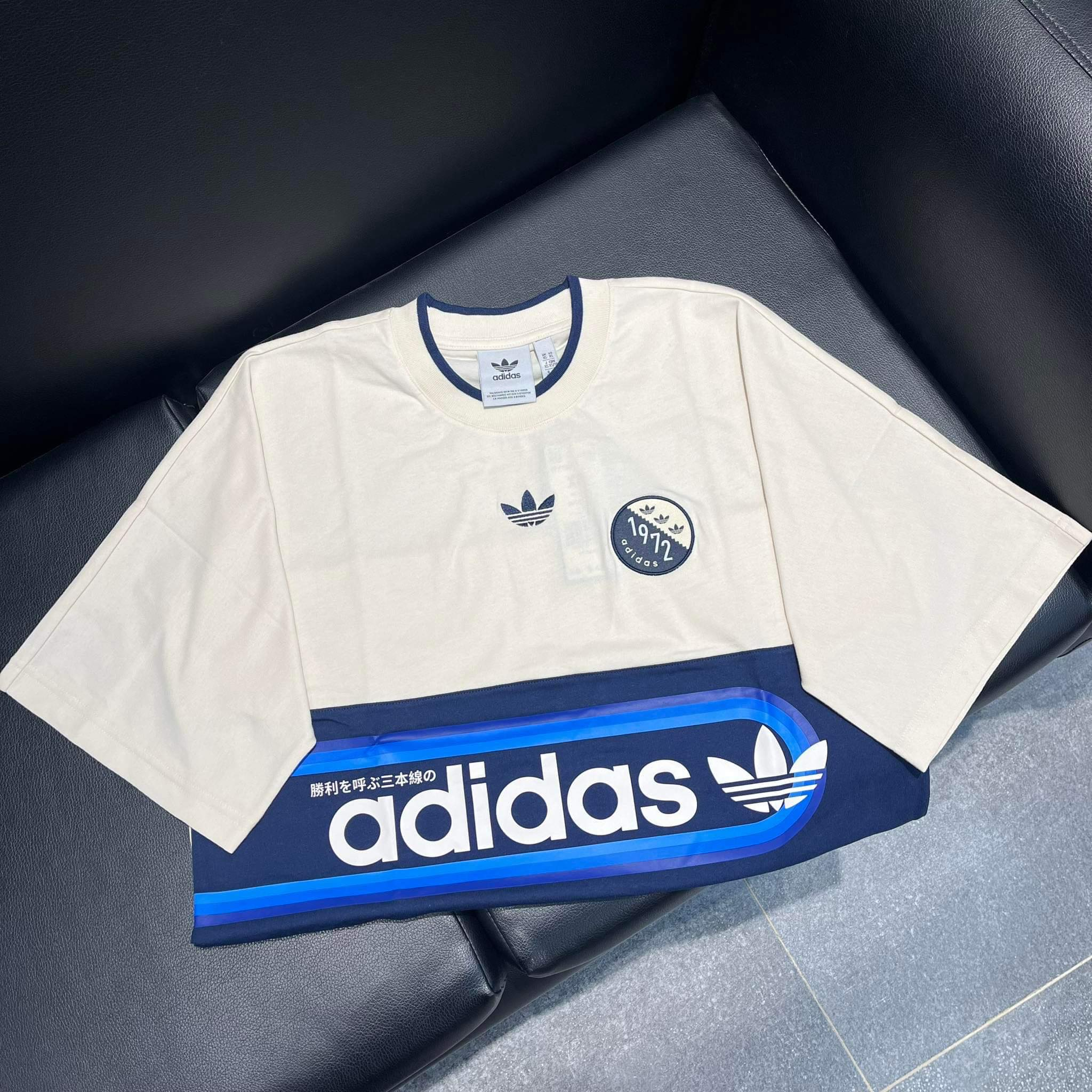 Áo Chính Hãng Adidas BLOKEPOP TEE Shop Xám Store
