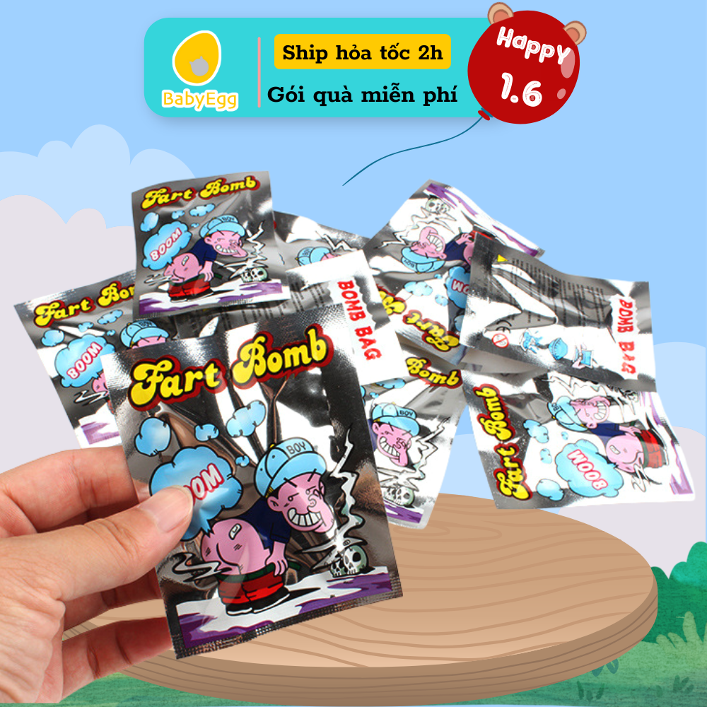 Túi boom thúi, ruồi gián cao su nhân tạo Đồ chơi vui nhộn cho bé