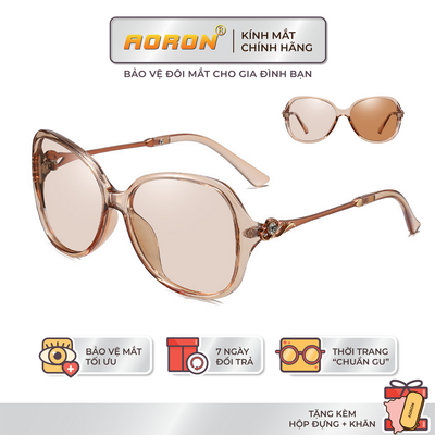 Kính Mát Nữ Chống Gió Bụi Bản To AORON Đi Ngày Và Đêm Polarized Phân Cực Bảo Vệ Mắt Chống UV Giảm Mỏi Mắt AK006