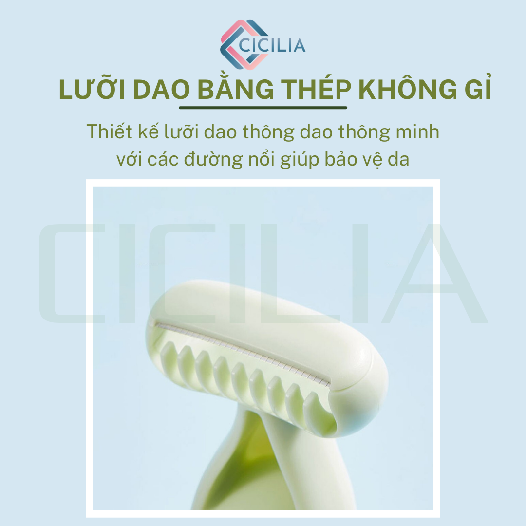Dao Cạo Lông Vùng Kín, Toàn Thân Không Gây Trầy Xước Da, Mềm Mại An Toàn CICILIA 10982