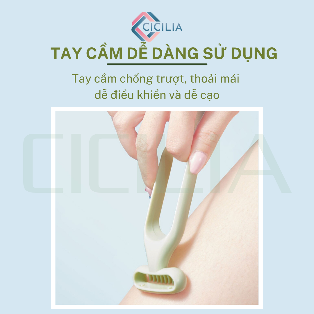Dao Cạo Lông Vùng Kín, Toàn Thân Không Gây Trầy Xước Da, Mềm Mại An Toàn CICILIA 10982