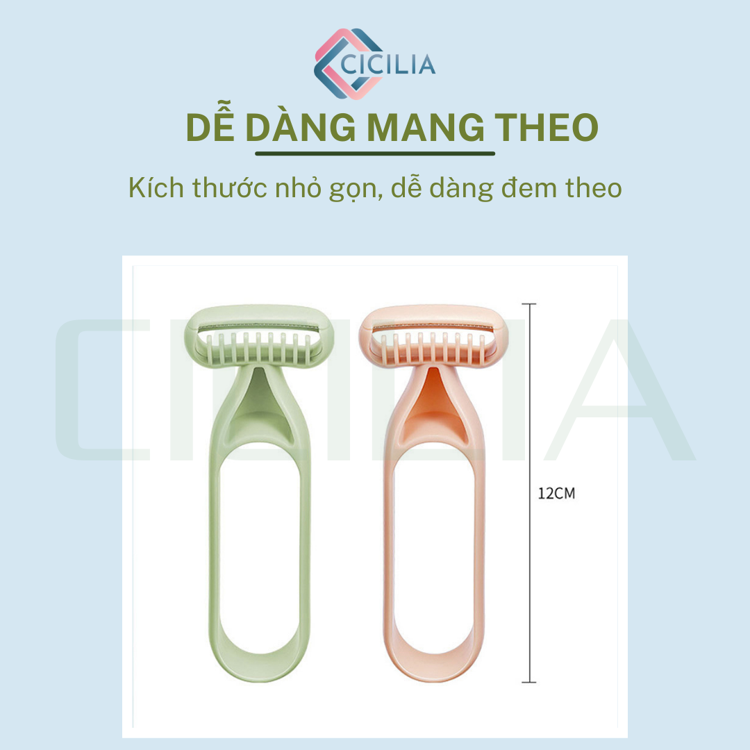 Dao Cạo Lông Vùng Kín, Toàn Thân Không Gây Trầy Xước Da, Mềm Mại An Toàn CICILIA 10982