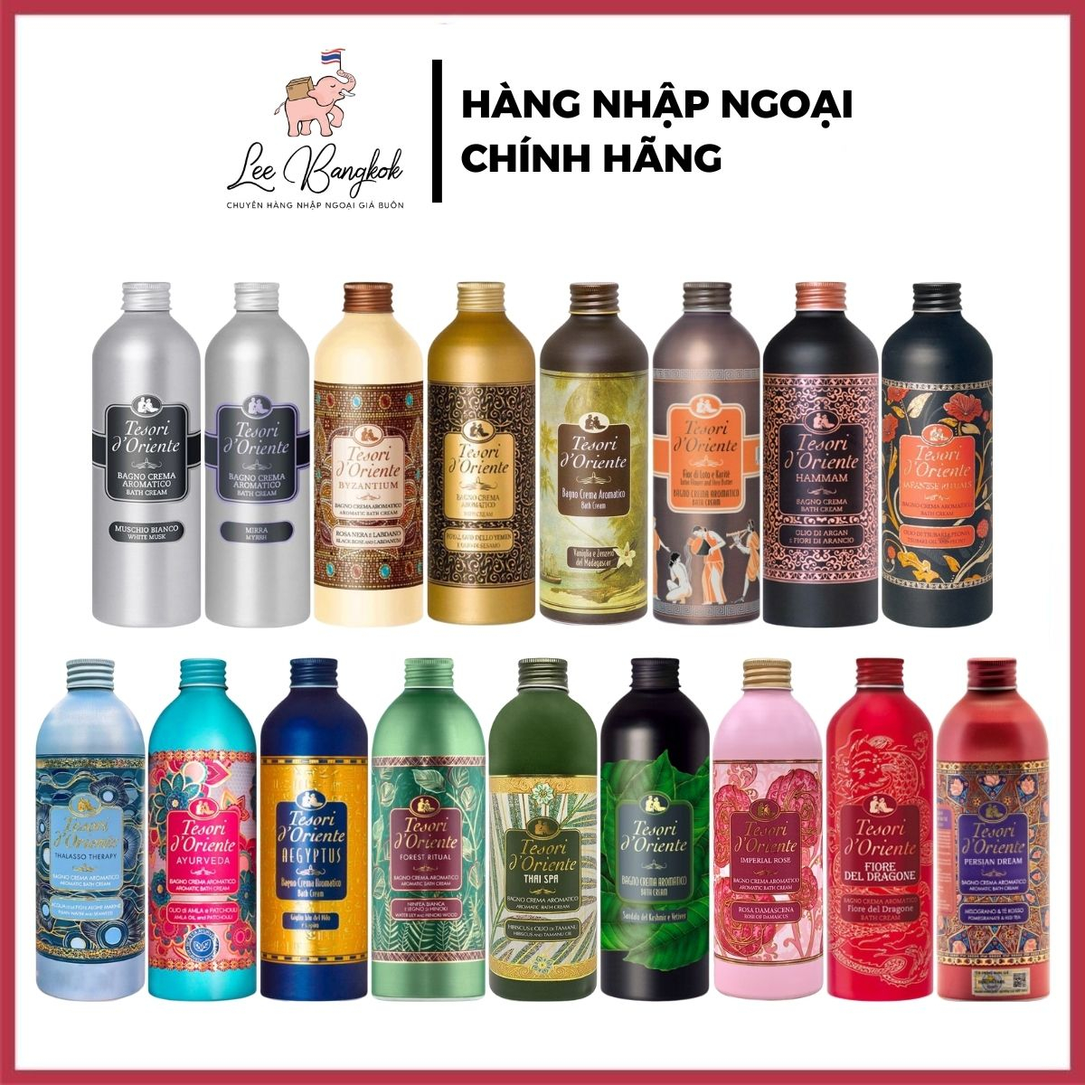 Sữa Tắm Nước Hoa Ý Cao Cấp Tesori d'Oriente Hương Thơm Lưu Trữ Cả Ngày 500ml