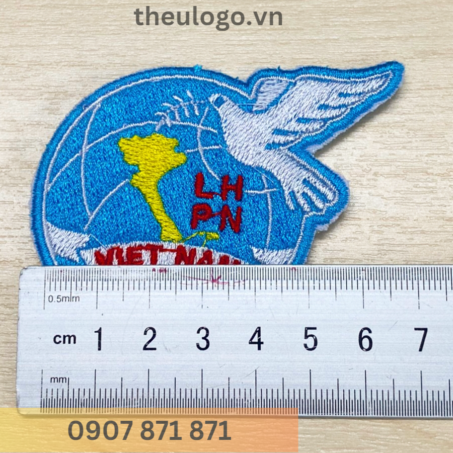 Logo Hội Phụ Nữ Việt Nam Thêu Sẵn
