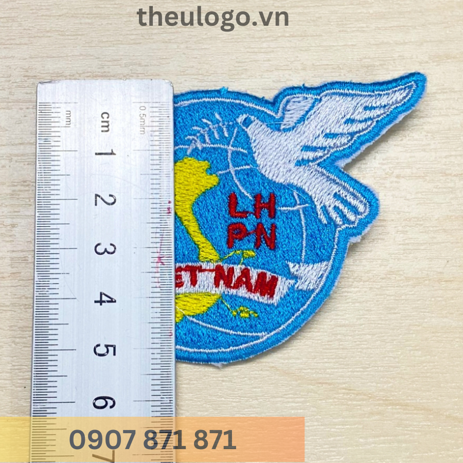 Logo Hội Phụ Nữ Việt Nam Thêu Sẵn